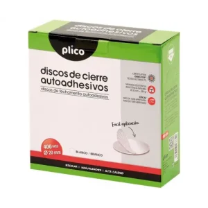 PLICO 400 DISCOS PLICO CIERRE TEXTIL ADHESIVO 20MM 13334 Hecho A Mano