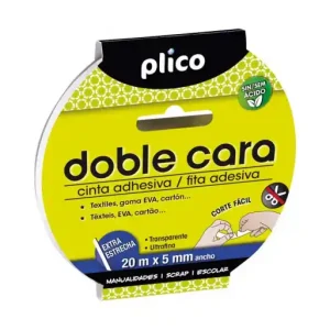 PLICO CINTA ADHESIVO DOBLE CARA 5MMX20M 13310 Stock Limitado
