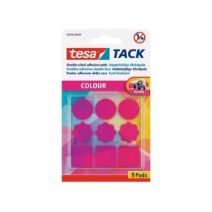 Stock Limitado TESA BLISTER 9 ALMOHADILLA TACK ADHESIVA ROSA - 59406-00000-00