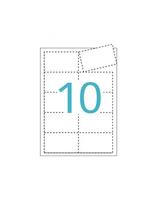 APLI BLISTER 10H TARJETAS VISITA MATE 200G 90X50,8MM - 10608 Tendencia