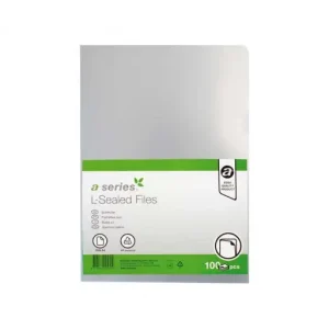 ASERIES BOLSA 100 DOSSIER UÑERO A4 POLIPROPILENO 90M TRANSPARENTE PIEL NARANJA - AS0738 Premium