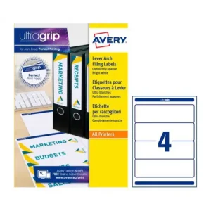 AVERY 25 ETIQUETA ARCHIVADOR PALANCA - L4761-25 Oferta Limitada