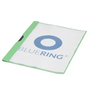 Directo De Fábrica BLUERING DOSSIER CON CLIP METALICO CUBIERTA TRANSPARENTE A4 30 HOJAS VERDE 894380
