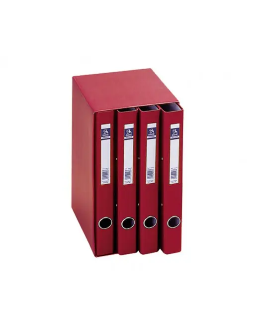 Garantía De Devolución De Dinero DOHE MODULO 4 CARPETAS ANILLAS OFICOLOR FOLIO ROJO - 9452