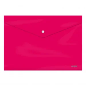 DOHE SOBRES BROCHE POLIPROPILENO CRISTAL OPACO HQ 360 X 255 FORMATO ROSA - 91456 Popular