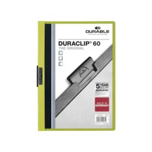 DURABLE CARPETA PINZA DURACLIP 60 HOJAS A4 PINZA VERDE CLARO - 2209-05 Precio Bajo