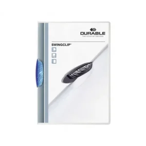 DURABLE CARPETA SWINGCLIP TRANSPARENTE REVERSO AZUL 30 HOJAS A4 - 2260-06 Envío Exprés