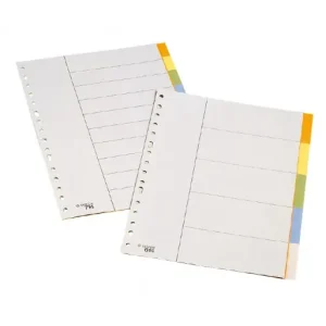 ESSELTE SEPARADORES 10 INDICE COLOR - 11612 Ordena Ya
