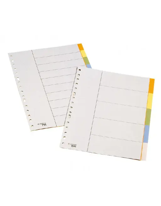 ESSELTE SEPARADORES 10 INDICE COLOR - 11612 Ordena Ya