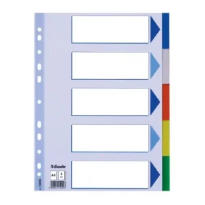 A Buen Precio ESSELTE SEPARADORES A4 5 INDICE COLOR - 15259