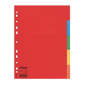 ESSELTE SEPARADORES CARTULINA A4 5 POSICIONES 150G SURTIDO - 100199 Ordena Ya