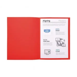 Promoción EXACOMPTA 100 SUBCARPETA FOREVER 220GR ROJO - 410012E