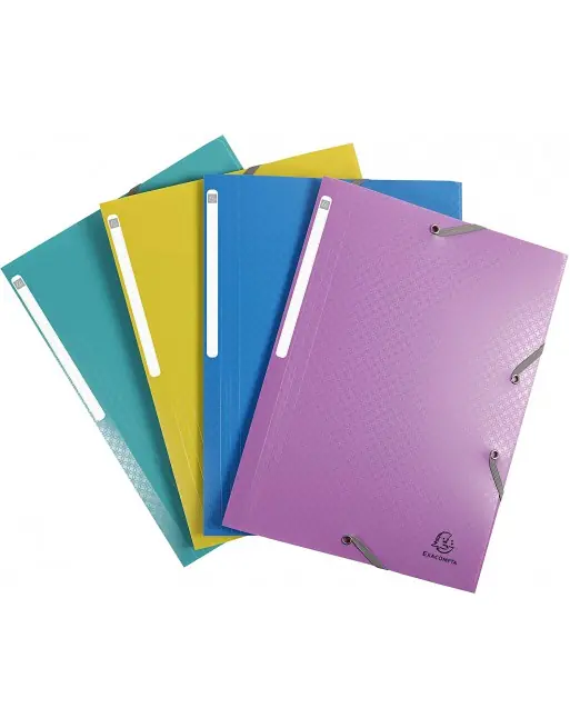 Hecho A Mano EXACOMPTA CARPETA CON GOMAS 3 SOLAPAS FOREVER YOUNG A4 POLIPROPILENO ST 55190E