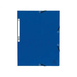 Económico EXACOMPTA CARPETA GOMAS CARTON 3 SOLAPAS AZUL - 55302E