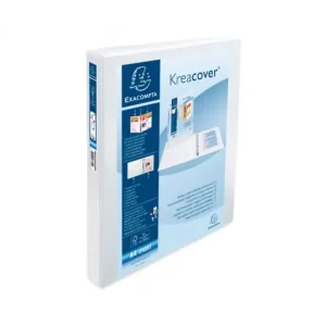 Marca Reconocida EXACOMPTA CARPETA PERSONALIZABLE A4+ D 2 ANILLAS DE 30 MM BLANCO - 51822E