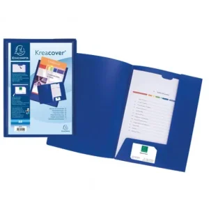 EXACOMPTA CARPETA PRESENTACION PERSONALIZABLE POLIPROPILENO KREA AZUL - 43502E Ordenar Ahora Mismo
