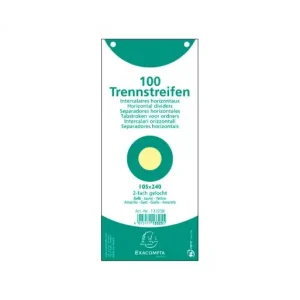 EXACOMPTA PACK 100 FICHAS SEPARADORAS 10.5X24.0 AMARILLO - 13325B Precio De Oferta