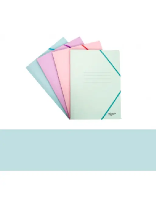 Liquidación FABRISA CARPETA GOMAS CARTON FOLIO COLOR PASTEL CIELO - 17848