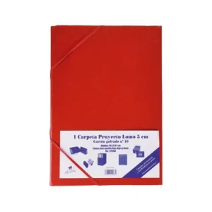 Venta Final FABRISA CARPETA PROYECTO GOFRADO 50MM FOLIO ROJO - 22053