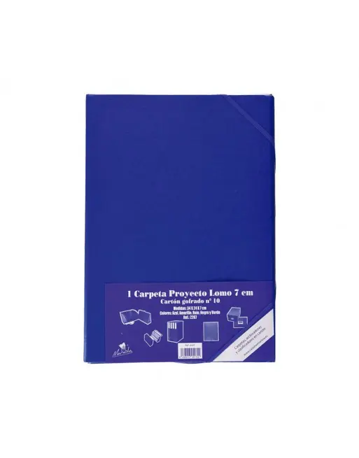 Devolución Gratuita FABRISA CARPETA PROYECTO GOFRADO 90MM FOLIO AZUL - 22091