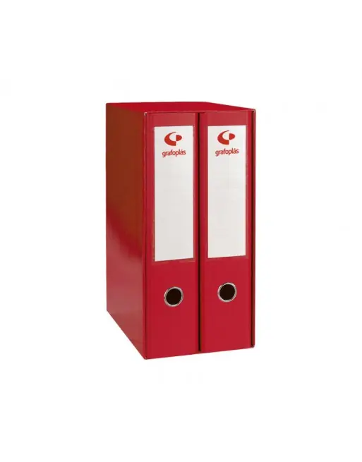 GRAFOPLAS BOX 2 ARCHIVADOR COLOR FOLIO ROJO - 07279251 Oferta Limitada
