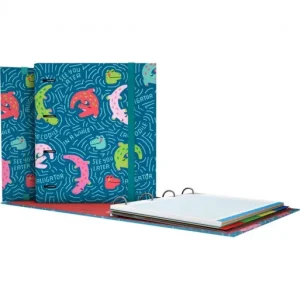 A Buen Precio GRAFOPLAS CARPEBLOC FANTASIA 25 ALLIGATOR FORMATO A4 DE 4 ANILLAS DE 35 CON GOMA RECAMBIO DE 5X5 DE 5 COLORES 88122727