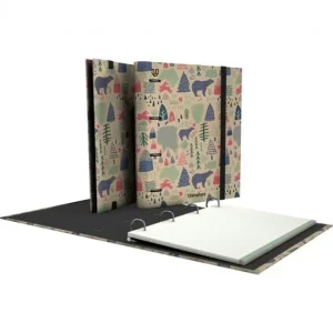 GRAFOPLAS CARPEBLOC UNINATURE 25 ALASKA FORMATO A4 DE 4 ANILLAS DE 35 CON GOMA RECAMBIO DE 5X5 DE 5 COLORES 88122000 Liquidación