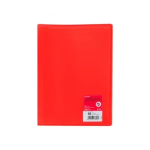 GRAFOPLAS CARPETA 10 FUNDAS POLIPLAS A4 POLIPROPILENO ROJO - 01311251 A Buen Precio