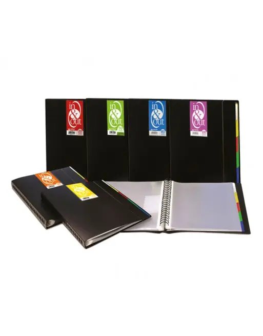 GRAFOPLAS CARPETA 100 FUNDAS IN Y OUT A4 NEGRO - 39409010 Gran Oferta
