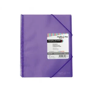 Edición Limitada GRAFOPLAS CARPETA 20 FUNDAS MAXIPLAS CON ESPIRAL LILA - 39832335
