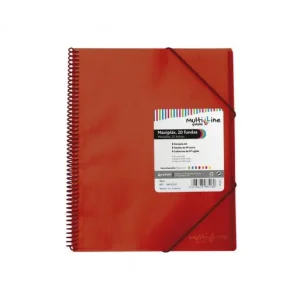 Garantía Incluida GRAFOPLAS CARPETA 20 FUNDAS MAXIPLAS CON ESPIRAL ROJO - 39832351