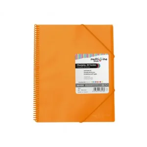 GRAFOPLAS CARPETA 30 FUNDAS MAXIPLAS CON ESPIRAL NARANJA - 39833352 Envío Gratis