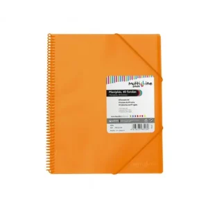 GRAFOPLAS CARPETA 40 FUNDAS MAXIPLAS CON ESPIRAL NARANJA - 39834352 Novedad