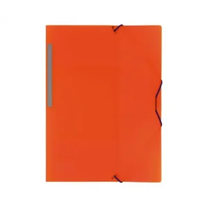 GRAFOPLAS CARPETA GOMAS POLIPROPILENO SOLAPA FOLIO NARANJA - 04801252 Mayoreo