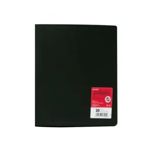 GRAFOPLAS CARPETA POLIPLAS A4 POLIPRO 20 FUNDAS NEGRO - 01320010 Gran Oferta