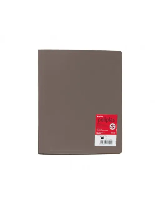 Compra Ahora GRAFOPLAS CARPETA POLIPLAS A4 POLIPRO 30 FUNDAS GRIS - 01330071