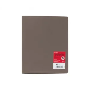 GRAFOPLAS CARPETA POLIPLAS A4 POLIPRO 10 FUNDAS GRIS - 01310071 A Buen Precio