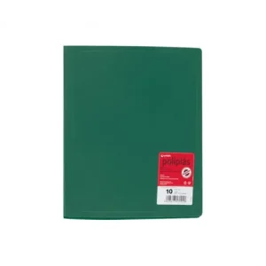 GRAFOPLAS CARPETA POLIPLAS A4 POLIPRO 10 FUNDAS VERDE - 01310020 Lujoso