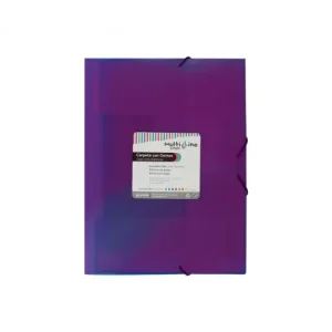 Directo De Fábrica GRAFOPLAS PACK 6 CARPETA FOLIO CON SOLAPA Y GOMA LILA - 04801835