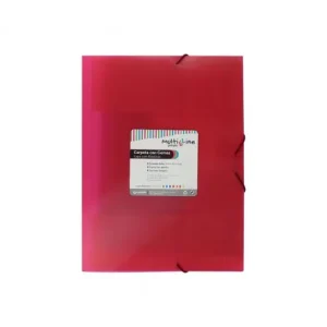 GRAFOPLAS PACK 6 CARPETA FOLIO CON SOLAPA Y GOMA ROJO - 04801851 Barato