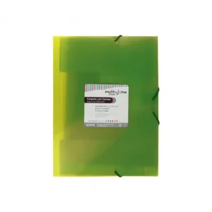 Moderno GRAFOPLAS PACK 6 CARPETA FOLIO CON SOLAPA Y GOMA VERDE - 04801820