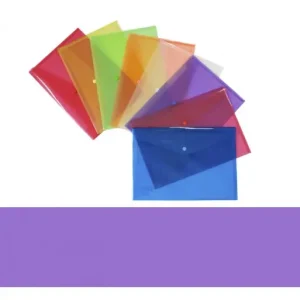 GRAFOPLAS SOBRES PP TRANSLÚCIDO CON CIERRE BROCHE FOLIO XS VIOLETA - 98487135 Promoción