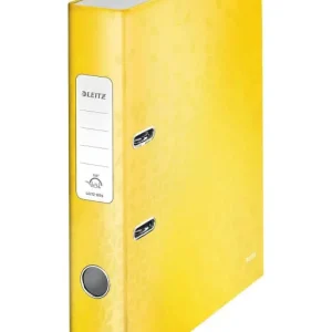 Lujoso LEITZ ARCHIVADOR 180º FORRADO EN POLIPROPILENO DE COLOR A4 50MM AMARILLO 10060116