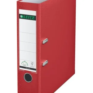 LEITZ ARCHIVADOR 180º FORRADO EN POLIPROPILENO DE COLOR A4 80MM ROJO 10105025 Moderno