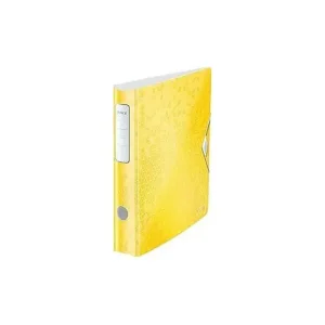 Directo De Fábrica LEITZ ARCHIVADOR ACTIVE WOW TAPA DE POLIFOAM LIGERO A4 65MM AMARILLO 11070116