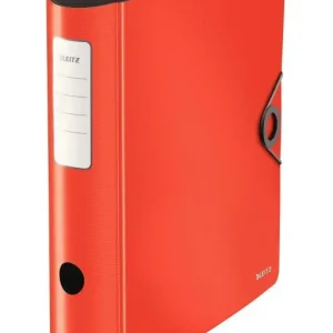 Premium LEITZ ARCHIVADOR PALANCA ACTIVE SOLID FABRICADO EN POLIFOAM LIGERO A4 82MM ROJO 10471020