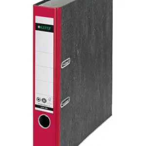 LEITZ ARCHIVADOR PALANCA JASPEADO CO2 A4 52MM COLOR DE LOMO ROJO 10505025 Garantía Incluida