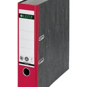 LEITZ ARCHIVADOR PALANCA JASPEADO CO2 A4 80MM COLOR DE LOMO ROJO 10805025 No Te Lo Pierdas