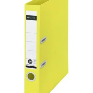 LEITZ ARCHIVADOR PALANCA RECYCLE DE CARTON RECICLADO A4 50MM FORRADO EN PAPEL AMARILLO 10190015 Solo Por Tiempo Limitado