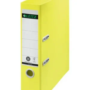 LEITZ ARCHIVADOR PALANCA RECYCLE DE CARTON RECICLADO A4 80MM FORRADO EN PAPEL AMARILLO 10180015 Solo Hoy